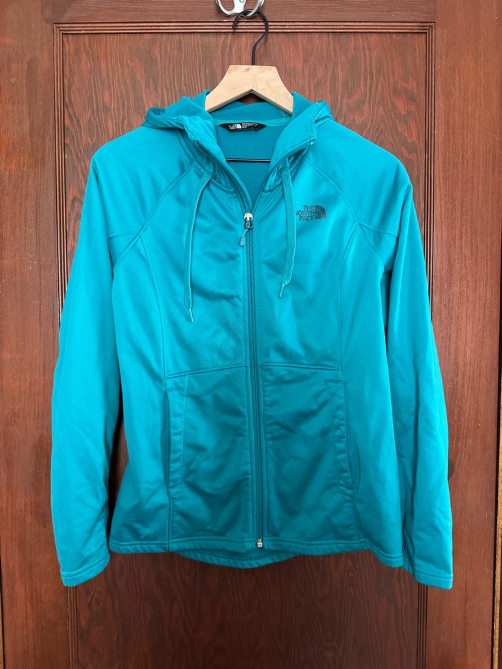 The North Face Women's Teal Zip Hoodie Jacket